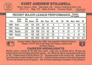 1990 Donruss #120 Kurt Stillwell Back