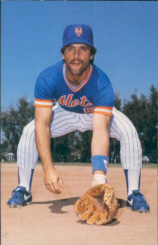 1985 Barry Colla New York Mets Photocards #1885 Wally Backman Front