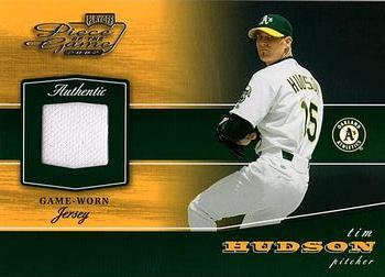 2002 Playoff Piece of the Game - Materials #POG-81 Tim Hudson Front