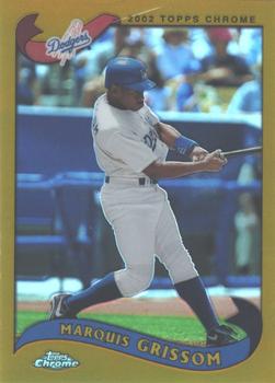 2002 Topps Chrome - Gold Refractors #208 Marquis Grissom  Front