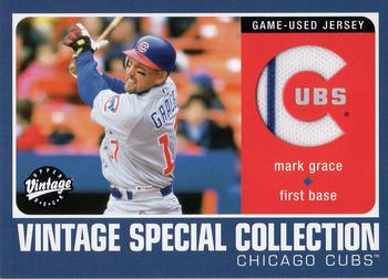 2002 Upper Deck Vintage - Special Collection Game Jersey #S-MG Mark Grace Front