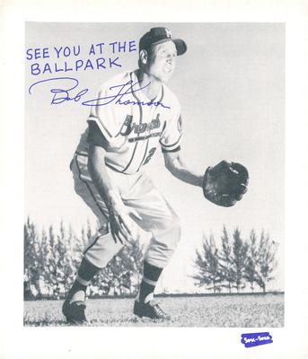 1957 Spic and Span Milwaukee Braves 4x5 #NNO Bobby Thomson Front