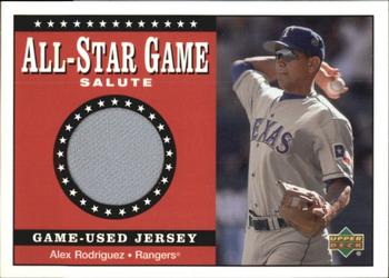 2002 Upper Deck - All-Star Game Salute Game-Used Jerseys #SJ-AR2 Alex Rodriguez Front