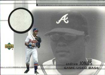 2002 Upper Deck - Game-Used Bases #B-AJ Andruw Jones  Front