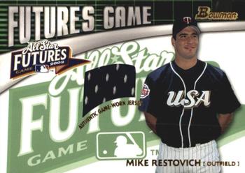 2003 Bowman - Futures Game Jerseys #FG-MR Michael Restovich Front