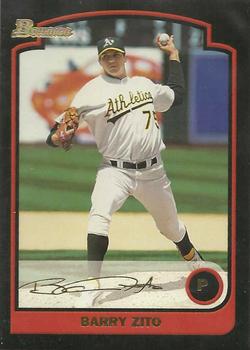 2003 Bowman - Gold #96 Barry Zito Front