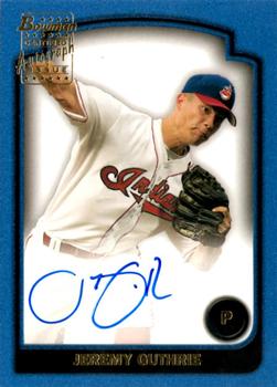 2003 Bowman - Signs of the Future #SOF-JGU Jeremy Guthrie Front