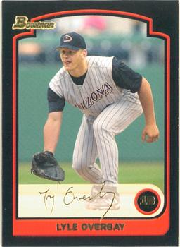 2003 Bowman Draft Picks & Prospects - Gold #BDP13 Lyle Overbay Front