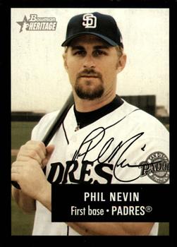 2003 Bowman Heritage - Facsimile Signature #141 Phil Nevin Front