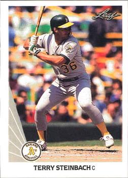 1990 Leaf #252 Terry Steinbach Front