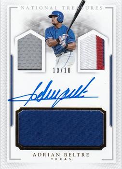 2016 Panini National Treasures - Player’s Collection Signatures Prime #PCS-AB Adrian Beltre Front