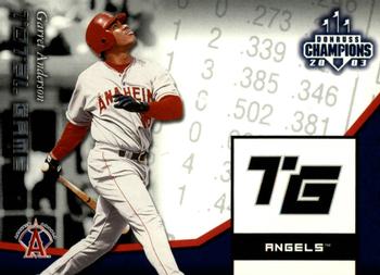 2003 Donruss Champions - Total Game #TG-4 Garret Anderson Front
