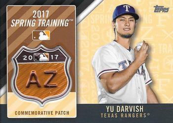 2017 Topps - MLB Spring Training Manufactured Logo Patch Relics #MLBST-YD Yu Darvish Front