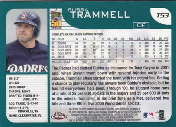 2001 Topps Traded & Rookies - Chrome #T53 Bubba Trammell Back