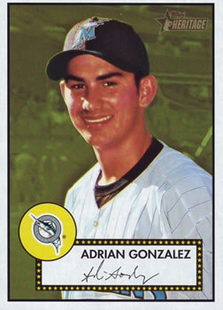 2001 Topps Heritage #180 Adrian Gonzalez Front