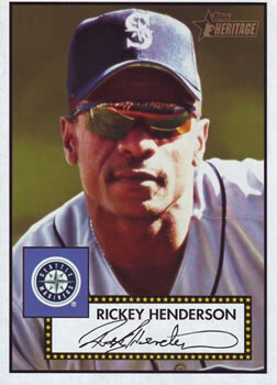 2001 Topps Heritage #191 Rickey Henderson Front