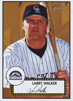2001 Topps Heritage #197 Larry Walker Front