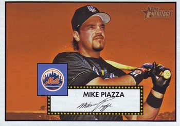 2001 Topps Heritage #405 Mike Piazza Front