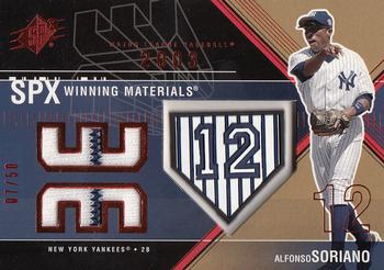 2003 SPx - Winning Materials  50 #WM-AS2 Alfonso Soriano Front