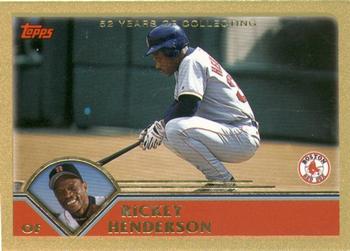2003 Topps - Gold #72 Rickey Henderson Front