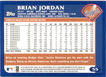 2003 Topps - Home Team Advantage #55 Brian Jordan Back