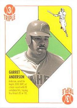 2003 Topps - Red Backs #NNO Garret Anderson Front