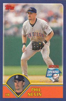 2003 Topps Opening Day - Mini Stickers #NNO Phil Nevin Front