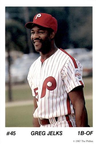 1987 Tastykake Philadelphia Phillies #NNO Greg Jelks Front