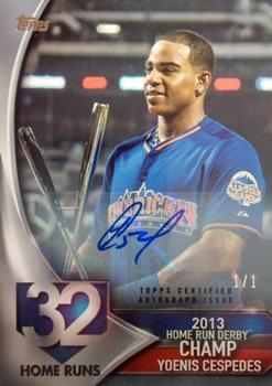 2017 Topps - Home Run Derby Champions Autographs #HDCA-YCE Yoenis Cespedes Front