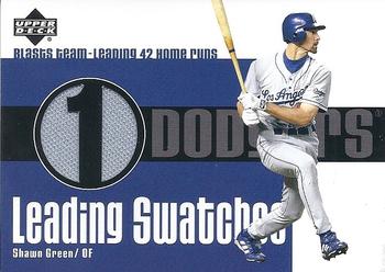 2003 Upper Deck - Leading Swatches #LS-SG Shawn Green  Front