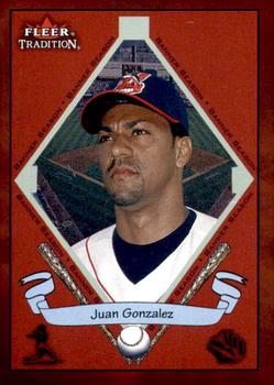 2002 Fleer Tradition #488 Juan Gonzalez Front
