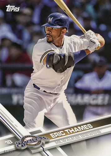2017 Topps Milwaukee Brewers 5x7 #MIL-15 Eric Thames Front