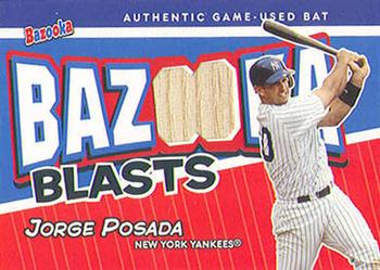 2004 Bazooka - Blasts Bat Relics #BB-JP Jorge Posada Front