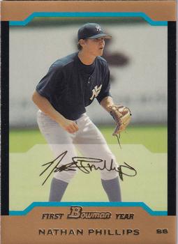 2004 Bowman Draft Picks & Prospects - Gold #BDP48 Nathan Phillips Front