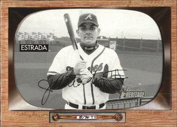2004 Bowman Heritage - Black and White #43 Johnny Estrada Front