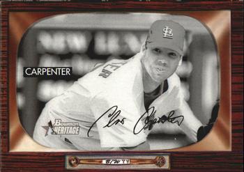 2004 Bowman Heritage - Black and White #76 Chris Carpenter Front