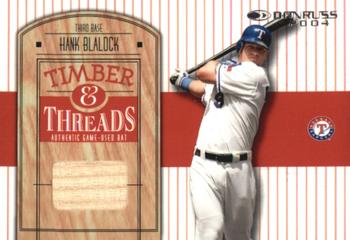 2004 Donruss - Timber & Threads #TT-24 Hank Blalock Front