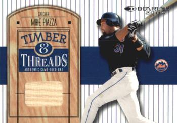 2004 Donruss - Timber & Threads #TT-33 Mike Piazza Front