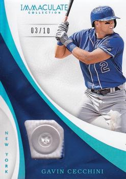 2017 Panini Immaculate Collection - Immaculate Swatches Button #S-GC Gavin Cecchini Front