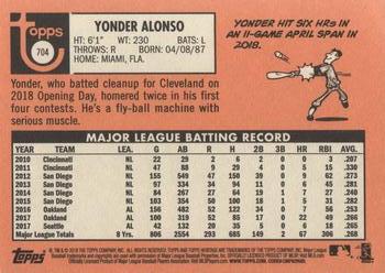 2018 Topps Heritage #704 Yonder Alonso Back