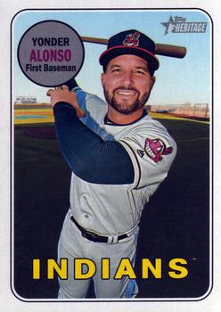 2018 Topps Heritage #704 Yonder Alonso Front