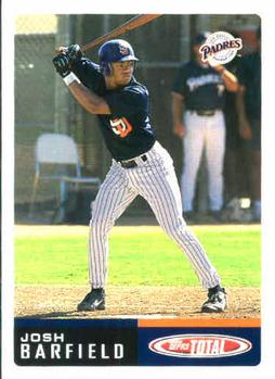 2002 Topps Total #8 Josh Barfield Front