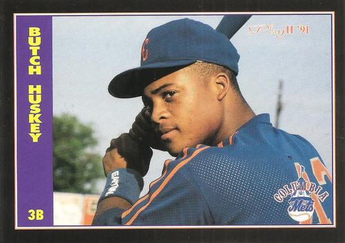1991 Play II Columbia Mets Postcards #26 Butch Huskey Front