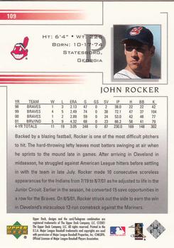 2002 Upper Deck #109 John Rocker Back