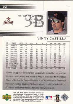 2002 Upper Deck #255 Vinny Castilla Back