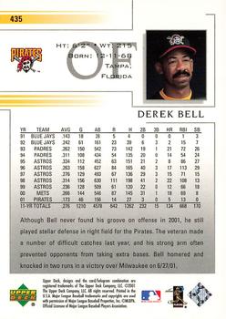 2002 Upper Deck #435 Derek Bell Back