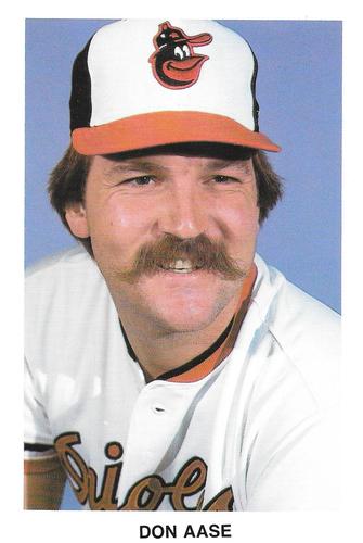 1985 Baltimore Orioles Health Message SGA #NNO Don Aase Front