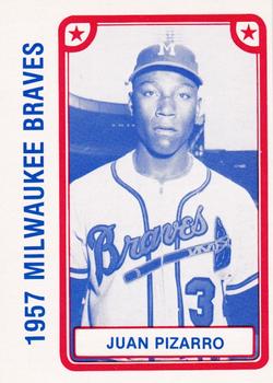 1980 TCMA 1957 Milwaukee Braves #018 Juan Pizarro Front