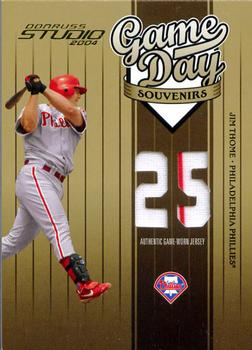 2004 Donruss Studio - Game Day Souvenirs Number #GD-65 Jim Thome Front