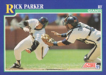 1991 Score #58 Rick Parker Front